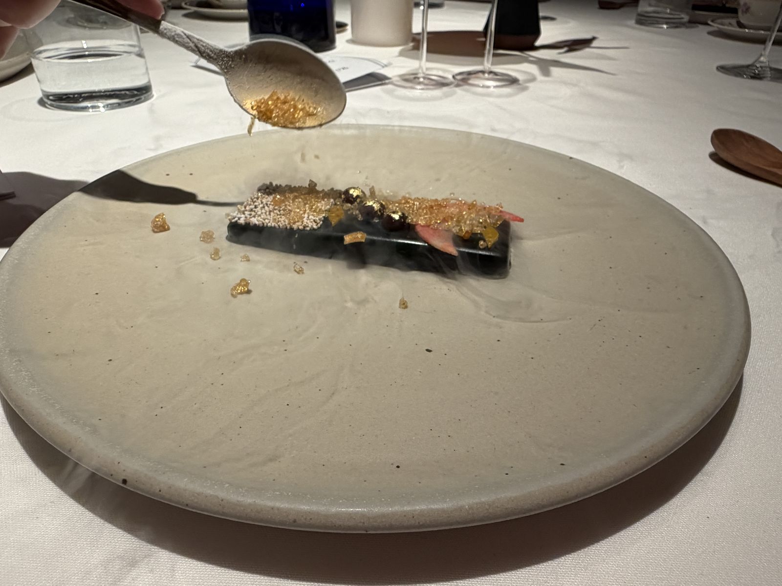 Alegría, finished at the table at Californios