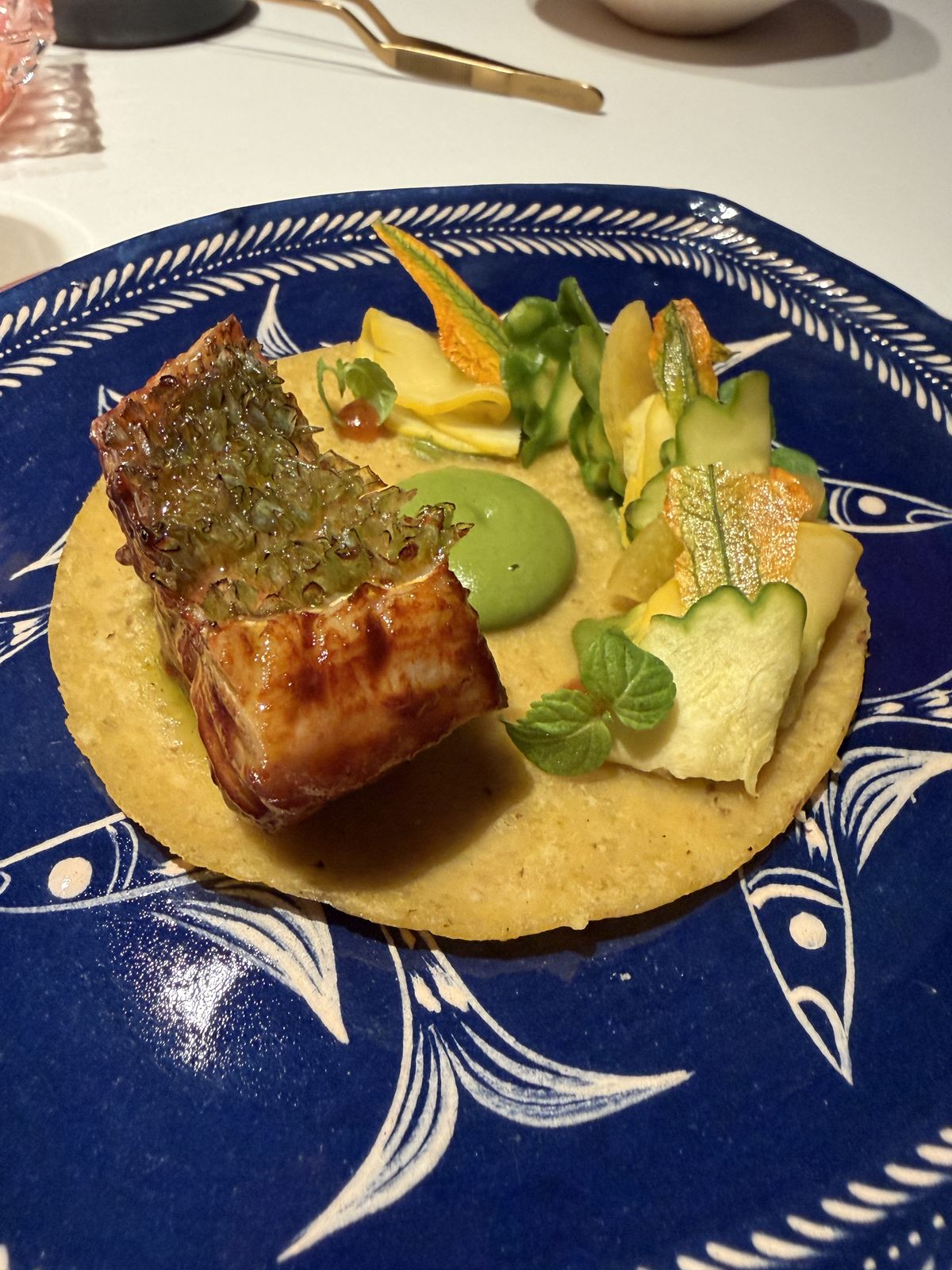 Rockfish on a Hickory Gold tortilla at Californios