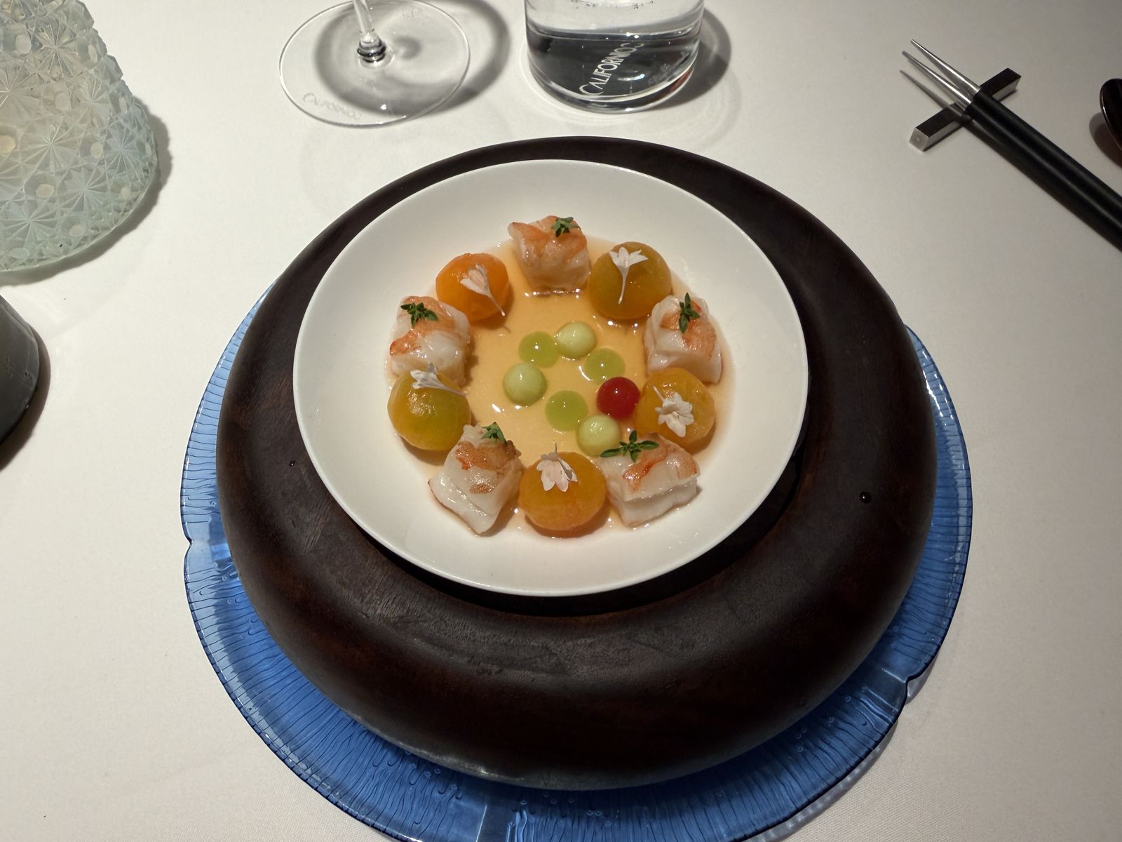 Shrimp aguachile at Californios
