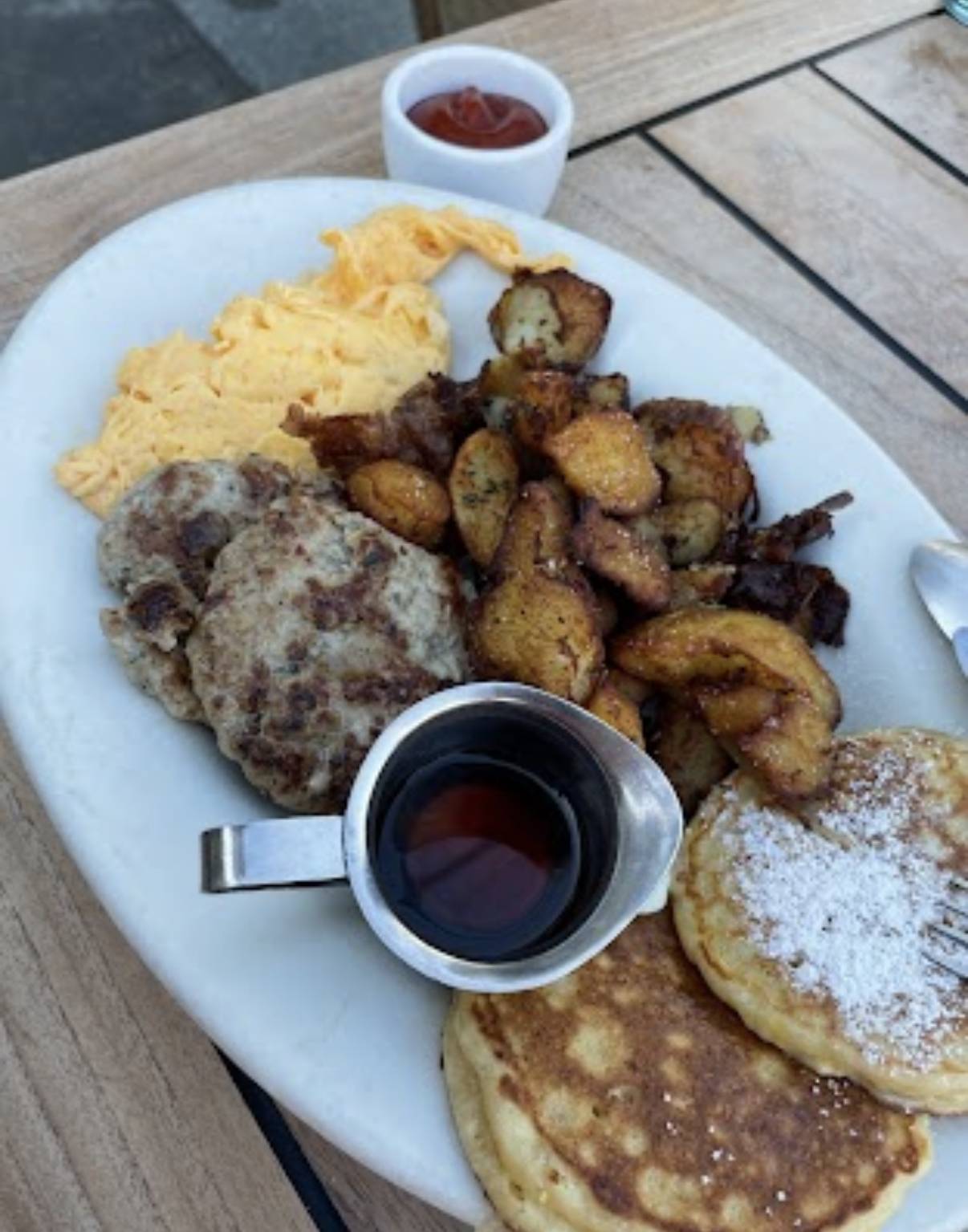 Lemon ricotta pancakes at Plow