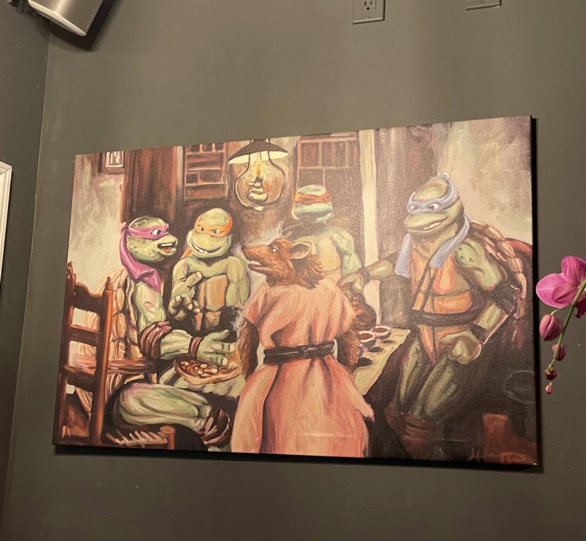 Ninja Turtles painting at Rintaro