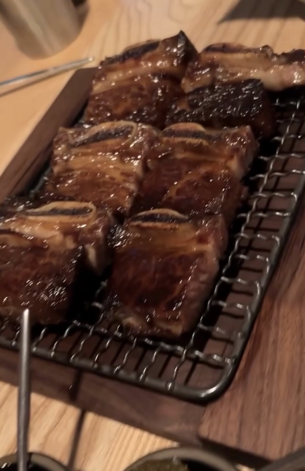Double-cut galbi at San Ho Won